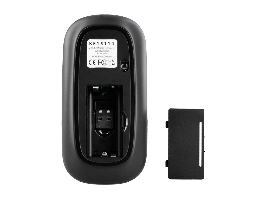 RATO Q-CONNECT OTICO SEM FIOS SILENCIOSO DPI 800/1200/1600 PILHAS AAA PRETO