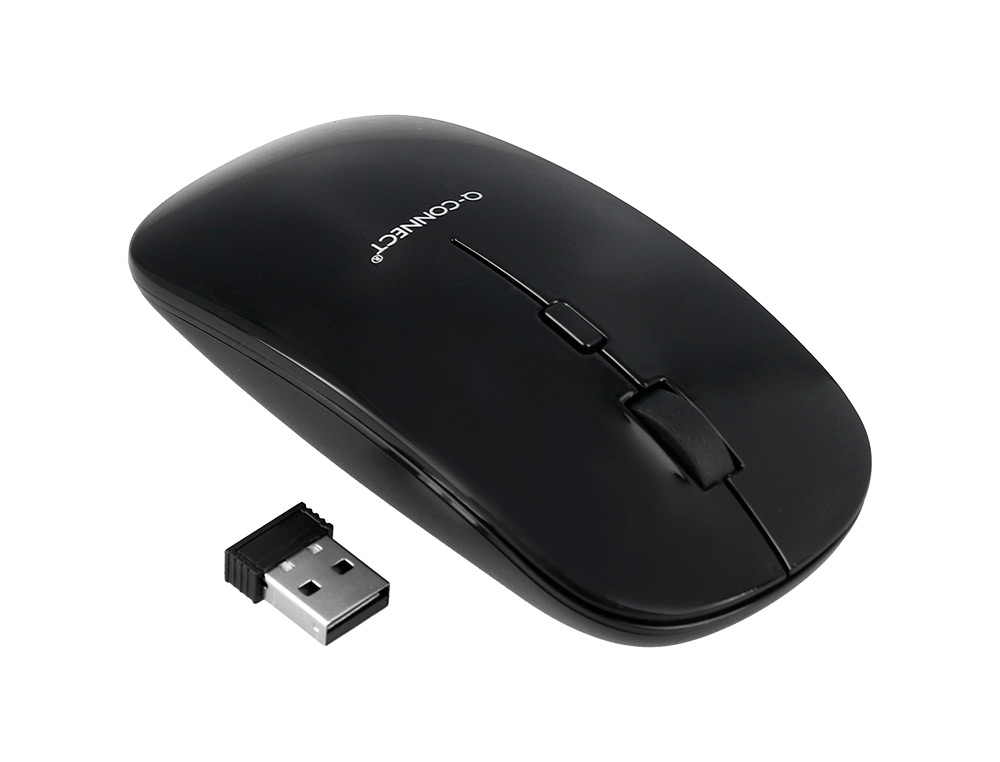 RATO Q-CONNECT OTICO SEM FIOS SILENCIOSO DPI 800/1200/1600 PILHAS AAA PRETO