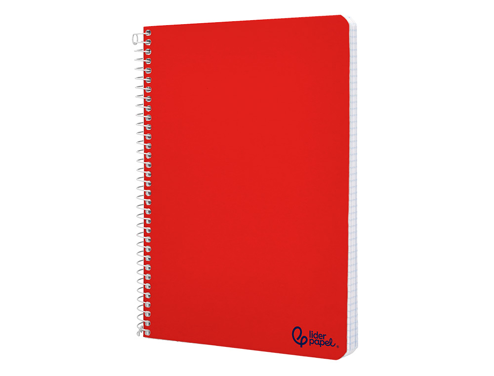 CADERNO ESPIRAL LIDERPAPEL DIN A5 SMART CAPA SUAVE 80 F 75 GR QUADRICULA 5MM COM MARGEM CORES SORTIDAS