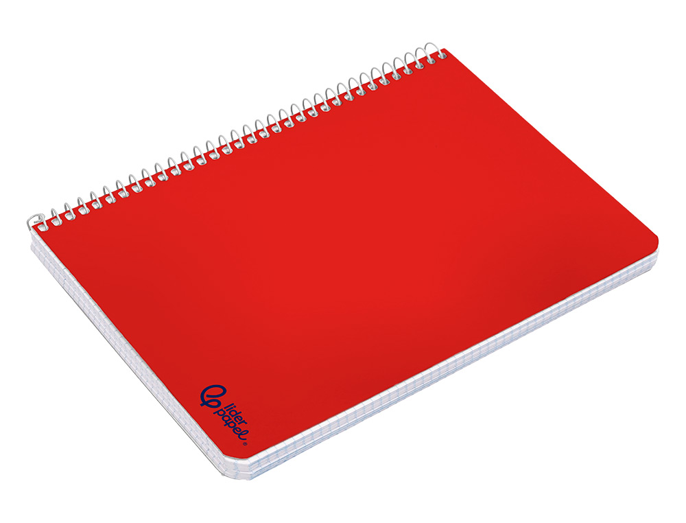 CADERNO ESPIRAL LIDERPAPEL DIN A5 SMART CAPA SUAVE 80 F 75 GR QUADRICULA 5MM COM MARGEM CORES SORTIDAS