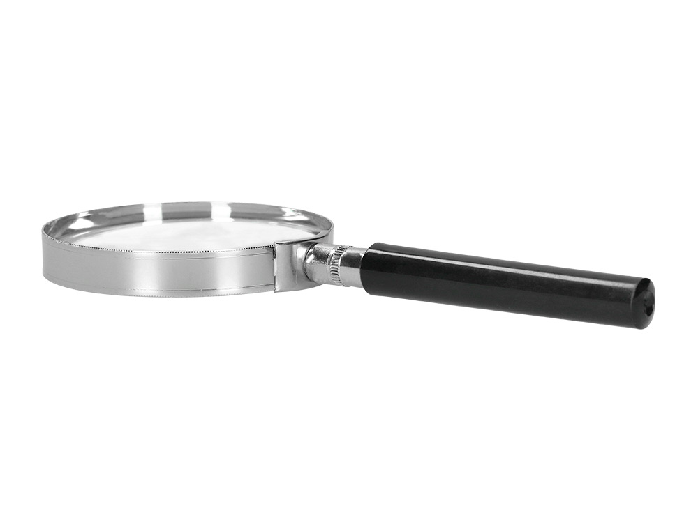 LUPA CRISTAL Q-CONNECT ARO METALICO - 75 MM