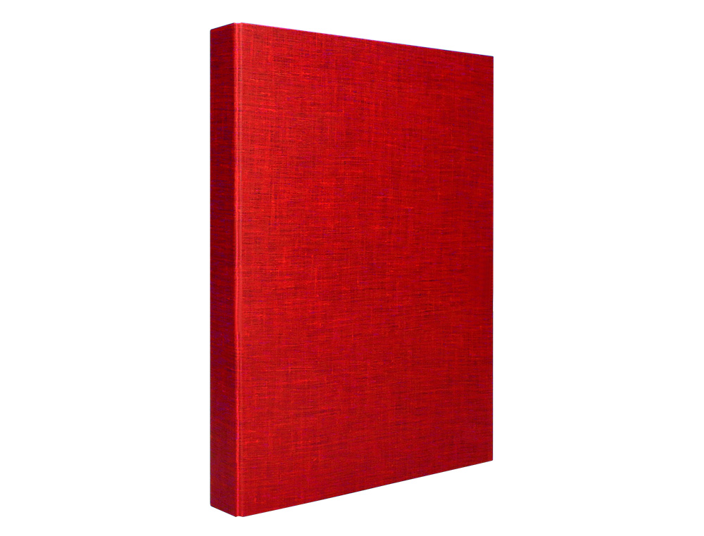 CAPA LIDERPAPEL PAPER COAT 4 ANEIS 40 MM FORRO PVC FOLIO VERMELHO