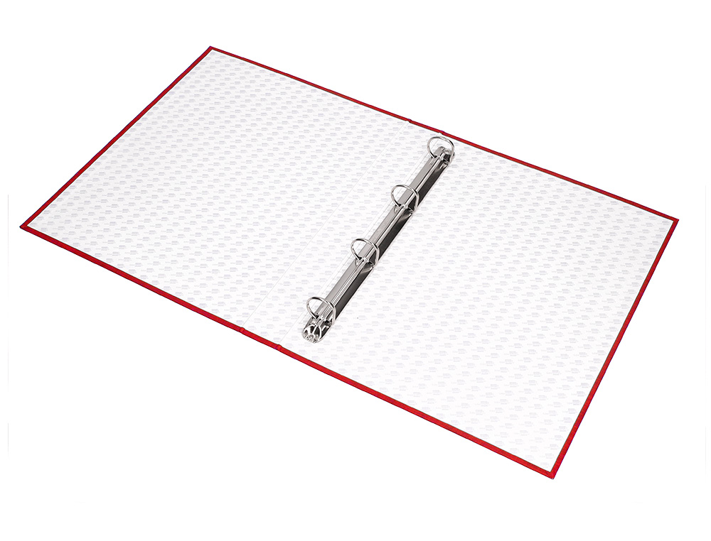 CAPA LIDERPAPEL PAPER COAT 4 ANEIS 40 MM FORRO PVC FOLIO VERMELHO