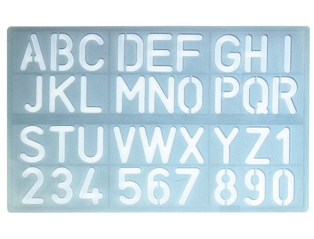 ESCANTILHAO LETRAS E NUMEROS 30MM