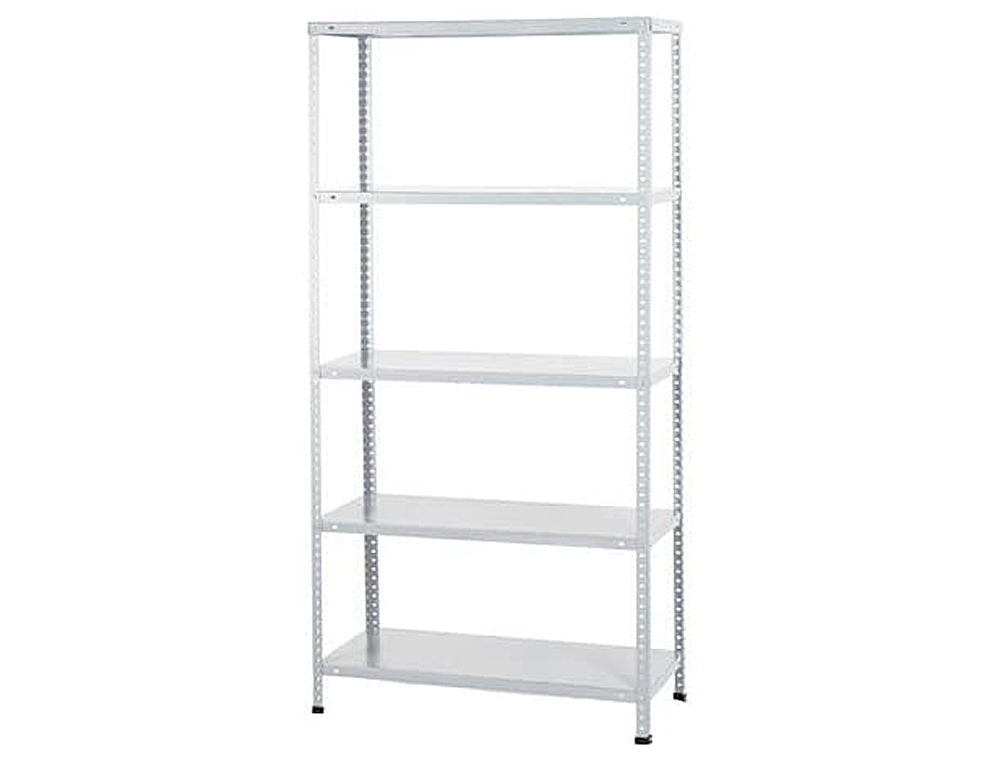 ESTANTE AR STORAGE METALICA 180X90X40 CM 5 ESTANTES 80 KG COR BRANCO