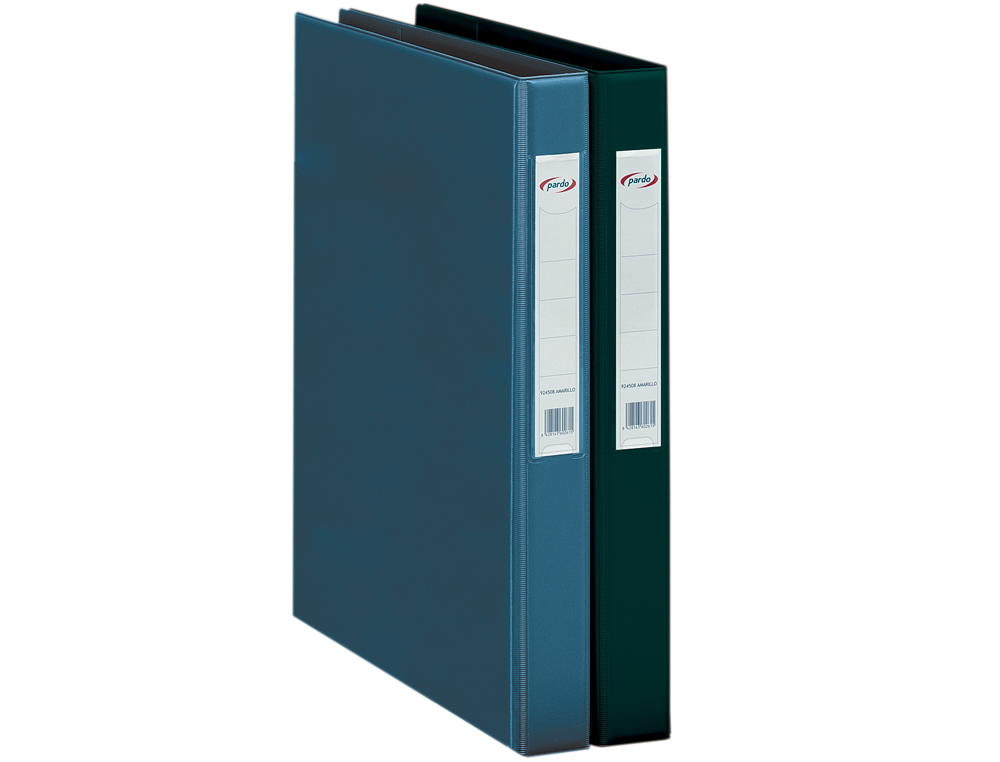 PASTA 2 ANEIS 25 MM PLASTICO PARDO FOLIO PRETO