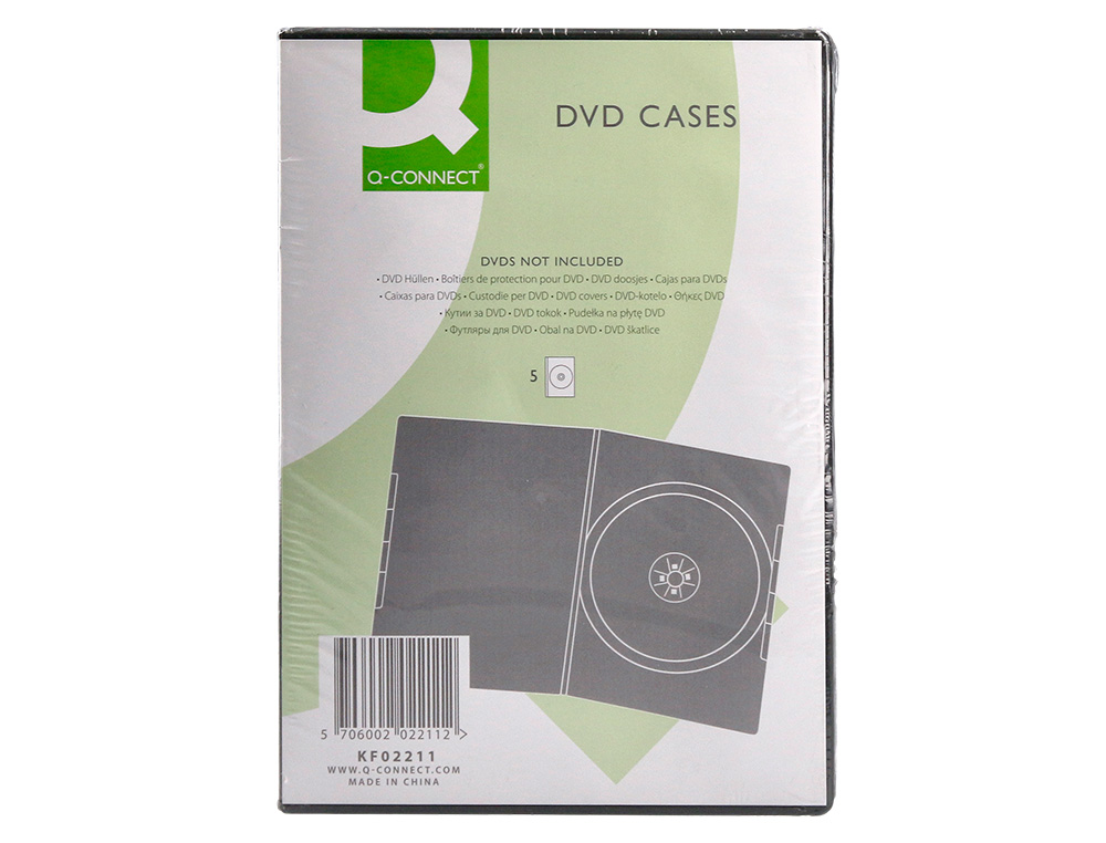 CAIXA Q-CONNECT PARA DVD PACK DE 5 UNIDADES