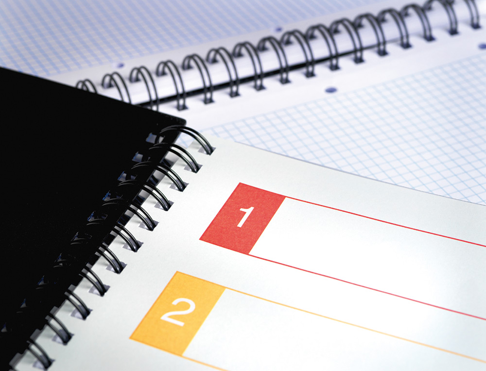 CADERNO ESPIRAL LIDERPAPEL A4 MICRO EXECUTIVE CAPA PLASTICO 100 F 80 GR QUADRICULA 5MM 5 SEPARADORES COM ELASTICO AZUL