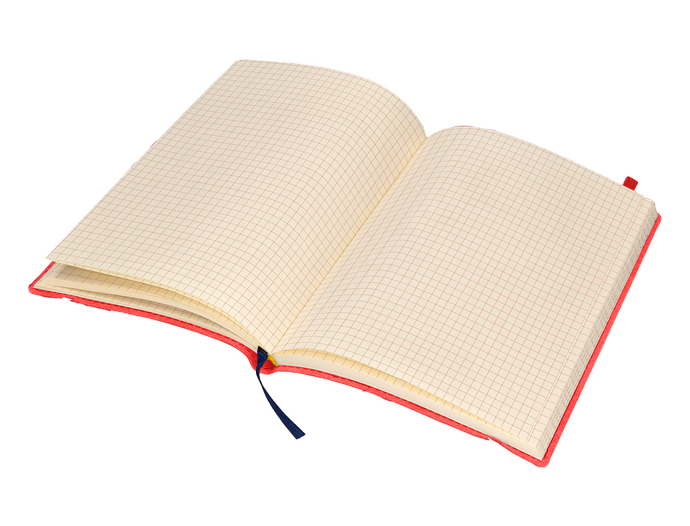 LIVRO APONTAMENTOS LIDERPAPEL QUADRICULADO DIN A5 VERMELHO