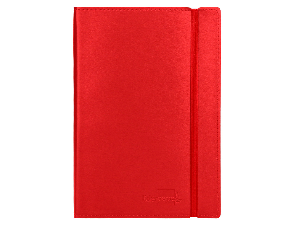 LIVRO APONTAMENTOS LIDERPAPEL QUADRICULADO DIN A5 VERMELHO