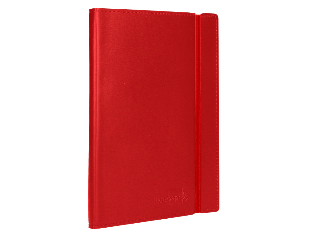 LIVRO APONTAMENTOS LIDERPAPEL QUADRICULADO DIN A5 VERMELHO