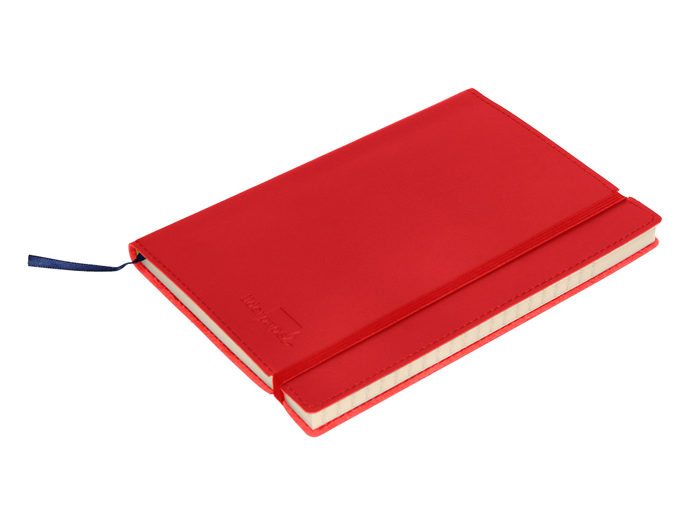 LIVRO APONTAMENTOS LIDERPAPEL QUADRICULADO DIN A5 VERMELHO