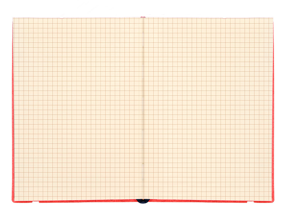 LIVRO APONTAMENTOS LIDERPAPEL QUADRICULADO DIN A5 VERMELHO