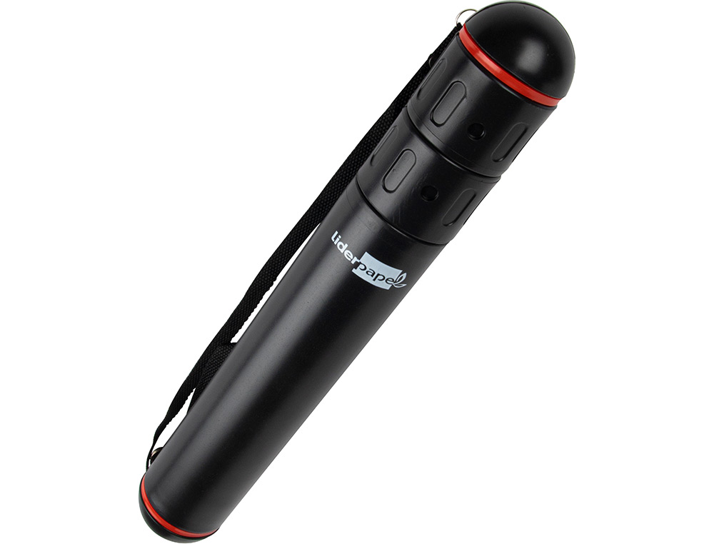 TUBO PORTA DESENHOS PLASTICO 40 CM PRETO