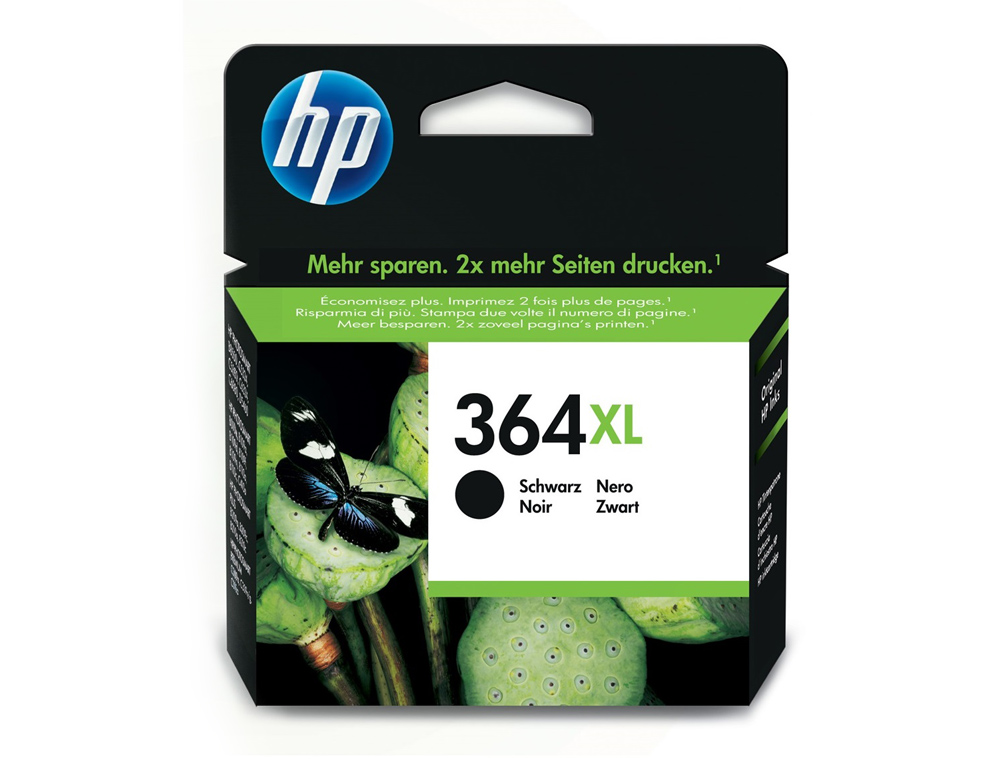 TINTEIRO HP 364 XL PRETO PHOTOSMART PREMIUM - C309A / SERIES C5300 / C6300 / B8500 / D5400 550 PAG