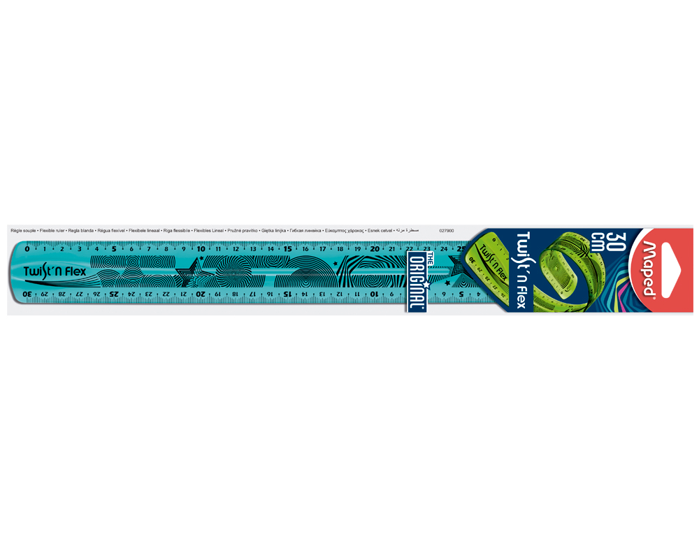 REGUA PLASTICO FLEXIVEL MAPED DE 30 CM CORES SORTIDAS