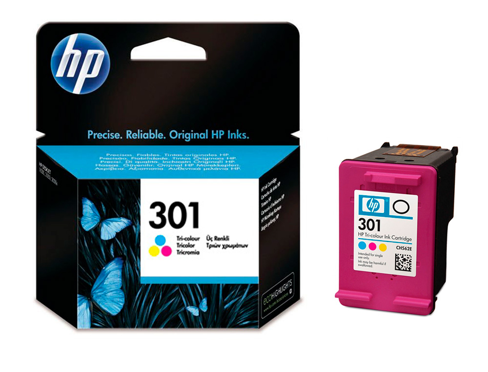 TINTEIRO HP 301 TRICOLOR