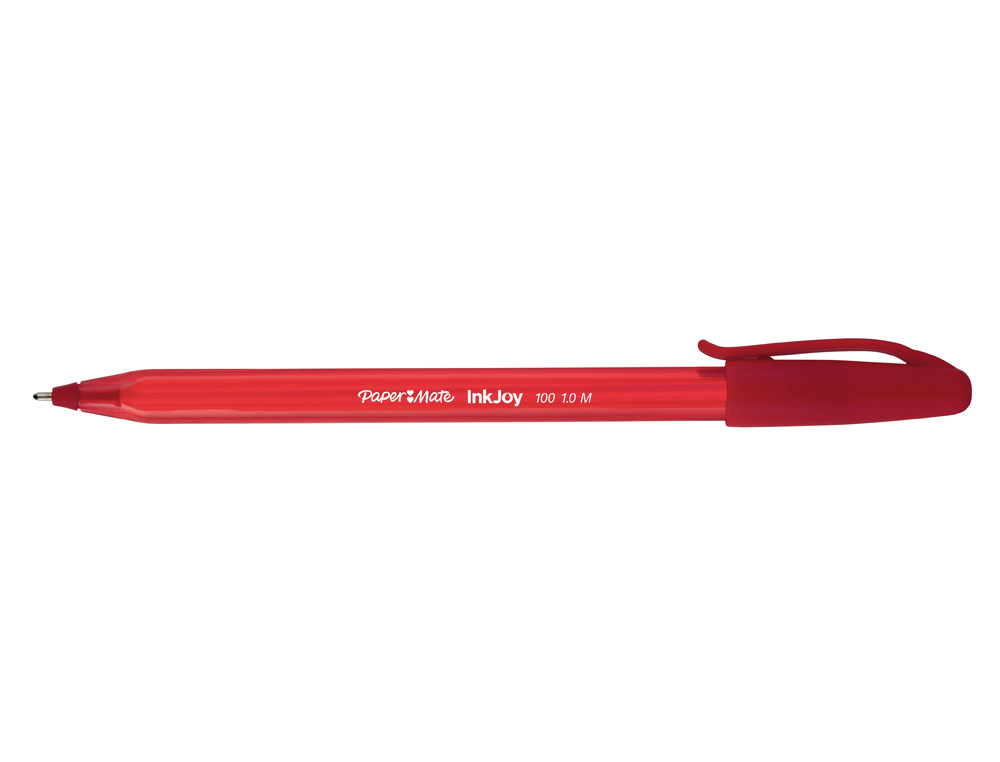 ESFEROGRAFICA PAPER MATE INKJOY 100 PONTA MEDIA TRAZO 1 MM VERMELHO