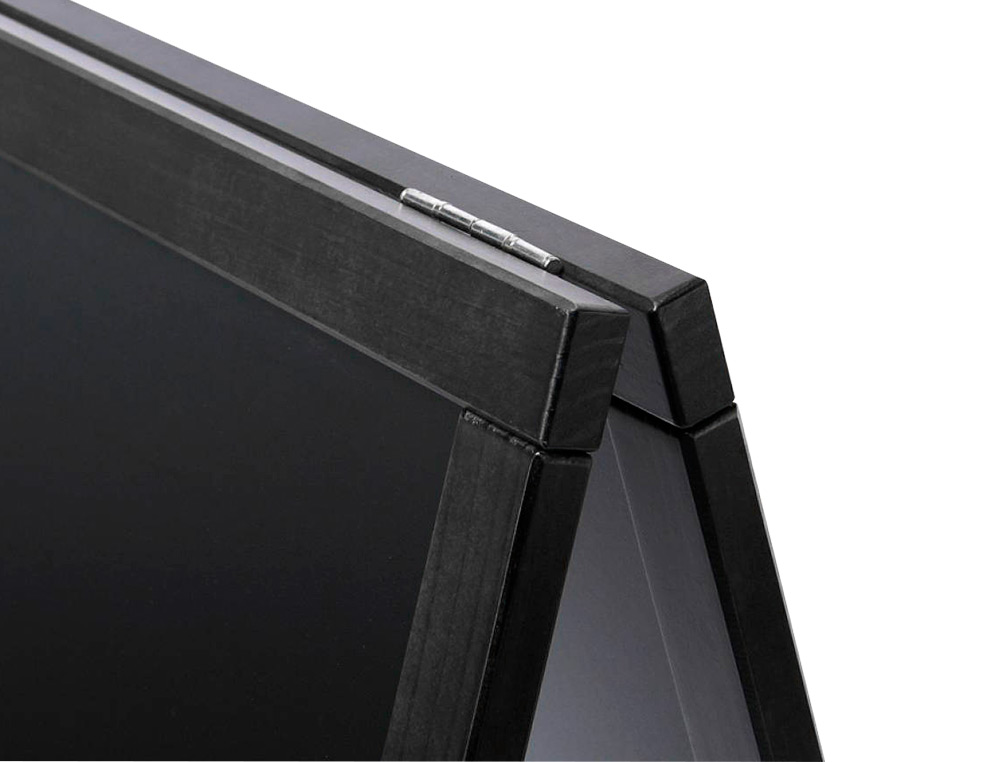 QUADRO PRETO LIDERPAPEL CAVALETE DUPLA FACE DE MADEIRA COM SUPERFICIE PARA MARCADORES TIPO GIZ 75X135 CM