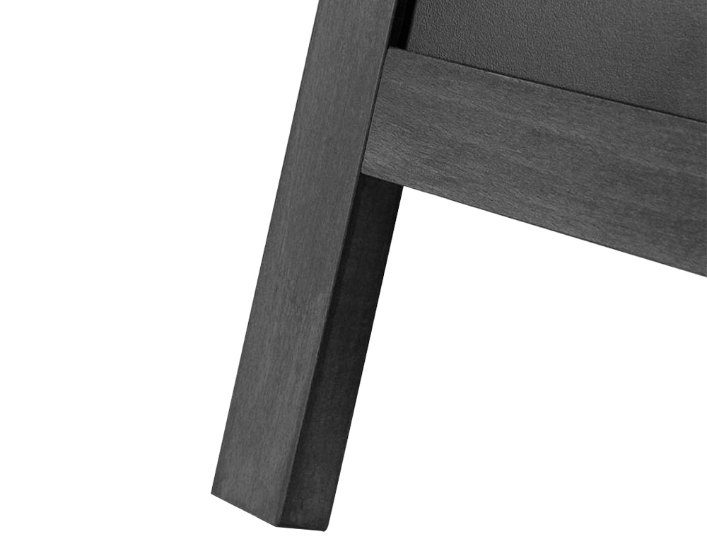 QUADRO PRETO LIDERPAPEL CAVALETE DUPLA FACE DE MADEIRA COM SUPERFICIE PARA MARCADORES TIPO GIZ 75X135 CM