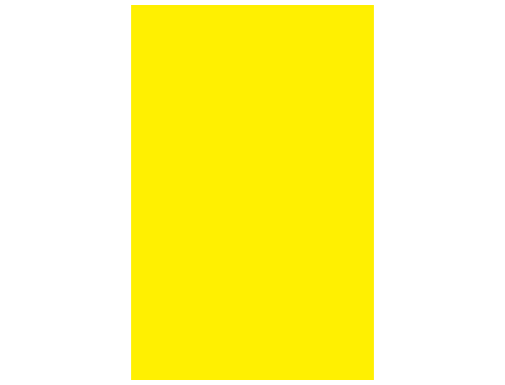 CARTOLINA GUARRO DIN A4 AMARELO CANARIO 185 GR PACK DE 50 FOLHAS