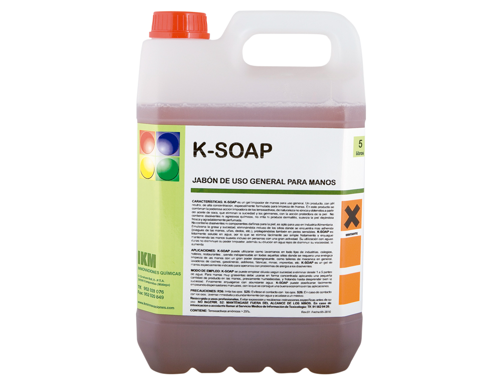 GEL PARA LIMPEZA DE MAOS 5 L