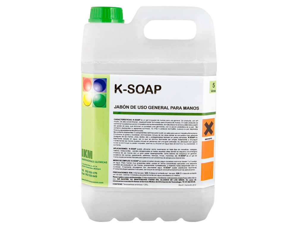 GEL PARA LIMPEZA DE MAOS 5 L