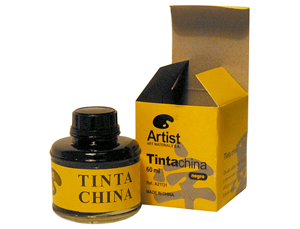 TINTA DA CHINA ARTIST PRETA FRASCO DE 60 ML