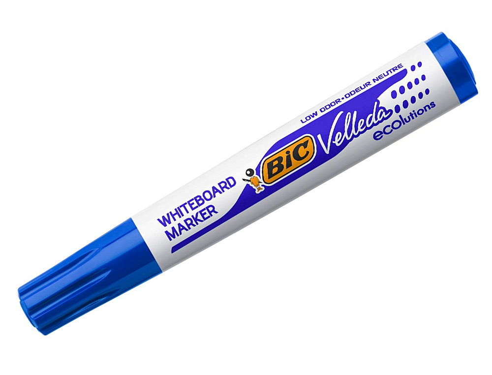 MARCADOR BIC VELLEDA PARA QUADRO BRANCO COR AZUL PONTA REDONDA 1,3 MM