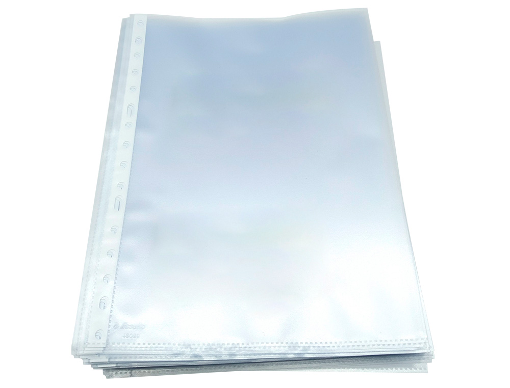BOLSA CATALOGO/MICA ESSELTE DIN A4 POLIPROPILENO 80 MICRONS 11 FUROS MARTELADA CAIXA DE 100 UNIDADES