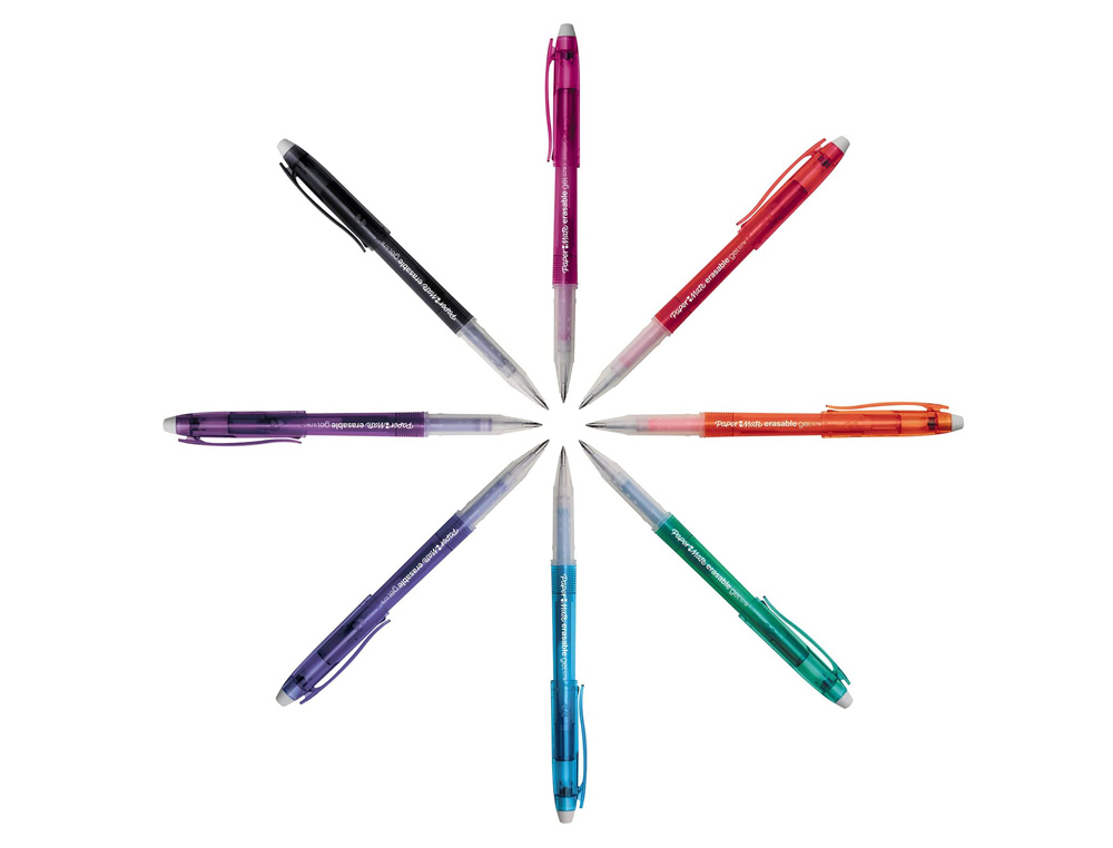 ESFEROGRAFICA PAPER MATE ERASABLE GEL CORES SORTIDAS COM BORRACHA