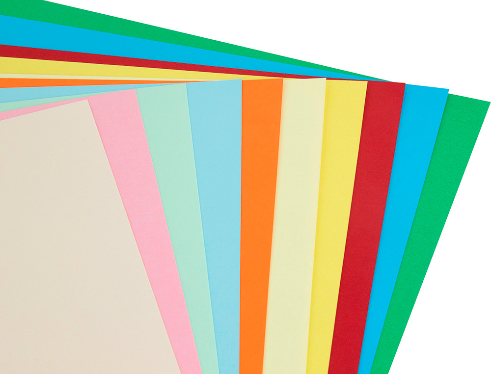 CARTOLINA LIDERPAPEL DIN A3 180 GR 10 CORES SORTIDAS PACK DE 100 UNIDADES