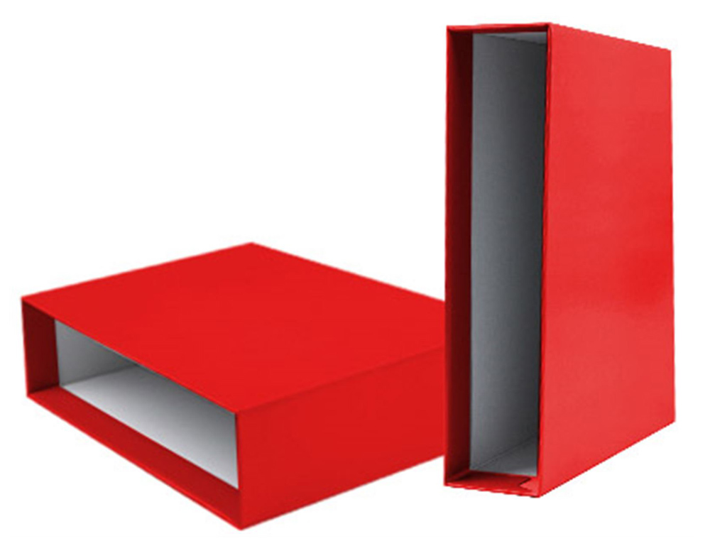 CAIXA PARA PASTA DE ARQUIVO LIDERPAPEL CARTAO FOLIO DOCUMENTA LOMBADA 82MM COR VERMELHO