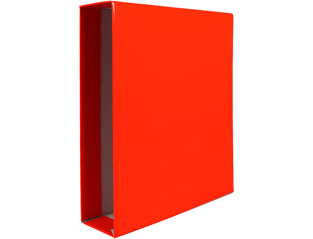 CAIXA PARA PASTA DE ARQUIVO LIDERPAPEL CARTAO FOLIO DOCUMENTA LOMBADA 82MM COR VERMELHO