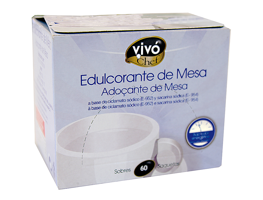 ADOCANTE VIVOCHEF DE FACIL DISSOLUCAO CAIXA DE 60 SAQUETAS