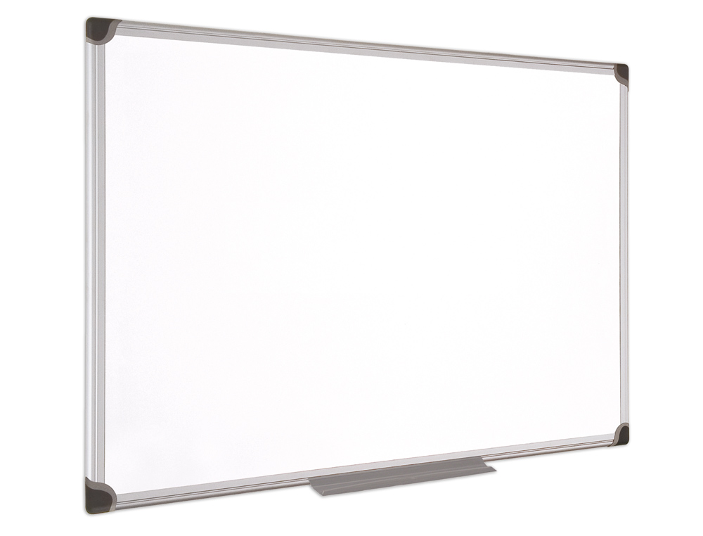 QUADRO BRANCO BI-OFFICE MAGNETICA MAYA W CERAMICA VITRIFICADA MOLDURA DE ALUMINIO 200 X 100 CM COM BANDEJA PARA ACESSORI