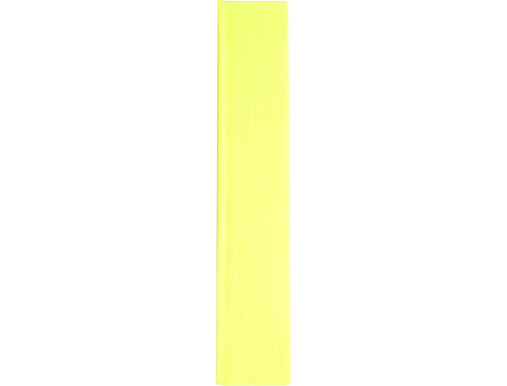 PAPEL CREPE LIDERPAPEL 50 CM X 2,5 M 34GR AMARELO FLUORESCENTE