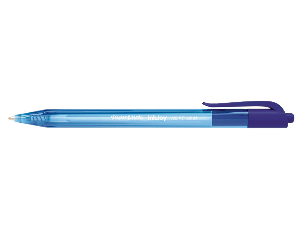 ESFEROGRAFICA PAPER MATE INKJOY 100 RETRATIL PONTA MEDIA AZUL