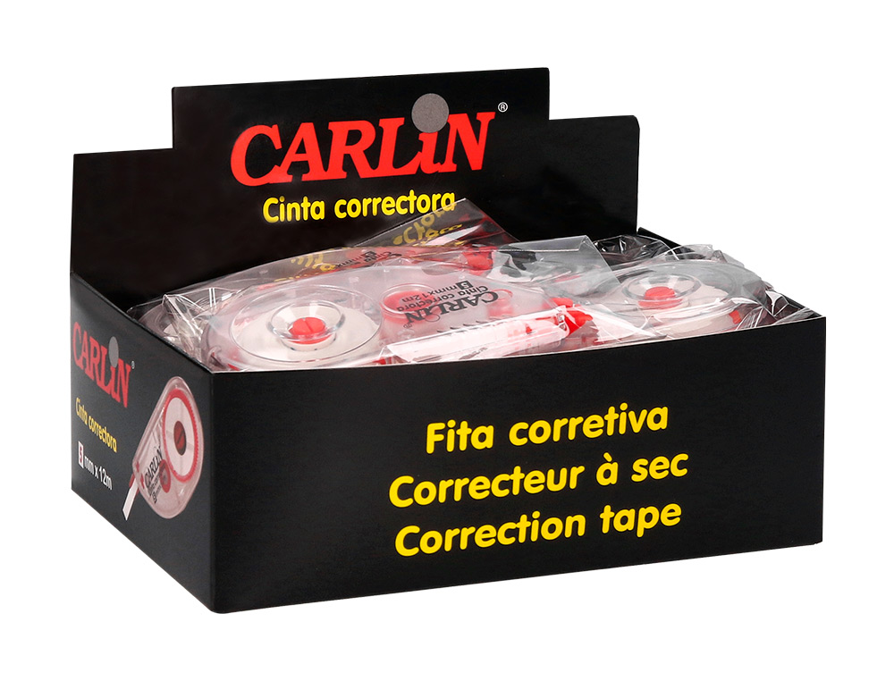 CORRETOR CARLIN FITA BRANCO 5 MM X 12 M