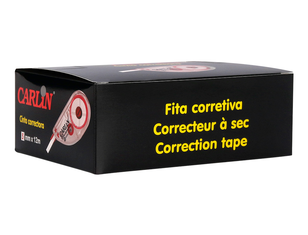 CORRETOR CARLIN FITA BRANCO 5 MM X 12 M