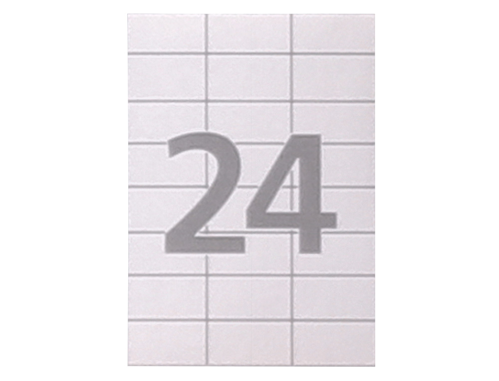 ETIQUETA ADESIVA CARLIN 70X37 MM FOTOCOPIADORA LASER INK-JET CAIXA DE 100 FOLHAS DIN A4