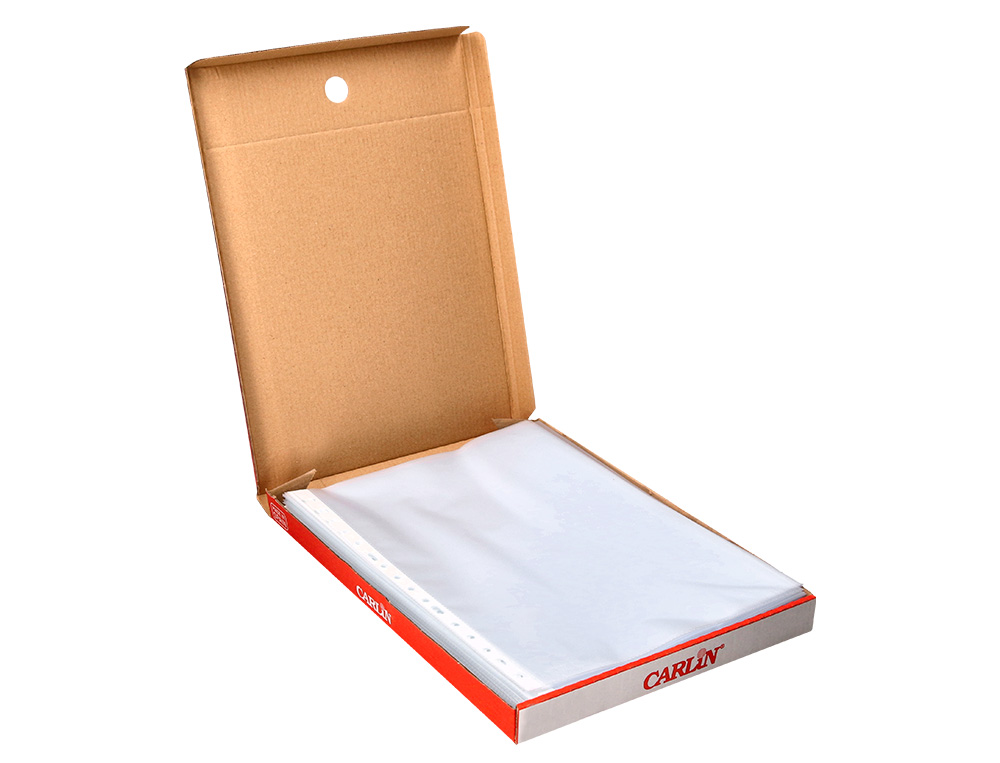 BOLSA CATALOGO/MICA CARLIN POLIPROPILENO FOLIO RUGOSA EXTRA 16 FUROS CAIXA DE 100 UNIDADES