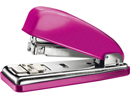AGRAFADOR PETRUS 226 CLASSIC WOW FUCSIA METALIZADO CAPACIDADE 30 FOLHAS EM BLISTER