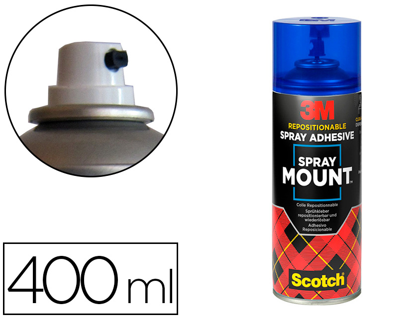 COLA SPRAY MOUNT ADESIVA 3M, PACK DE 400 ML