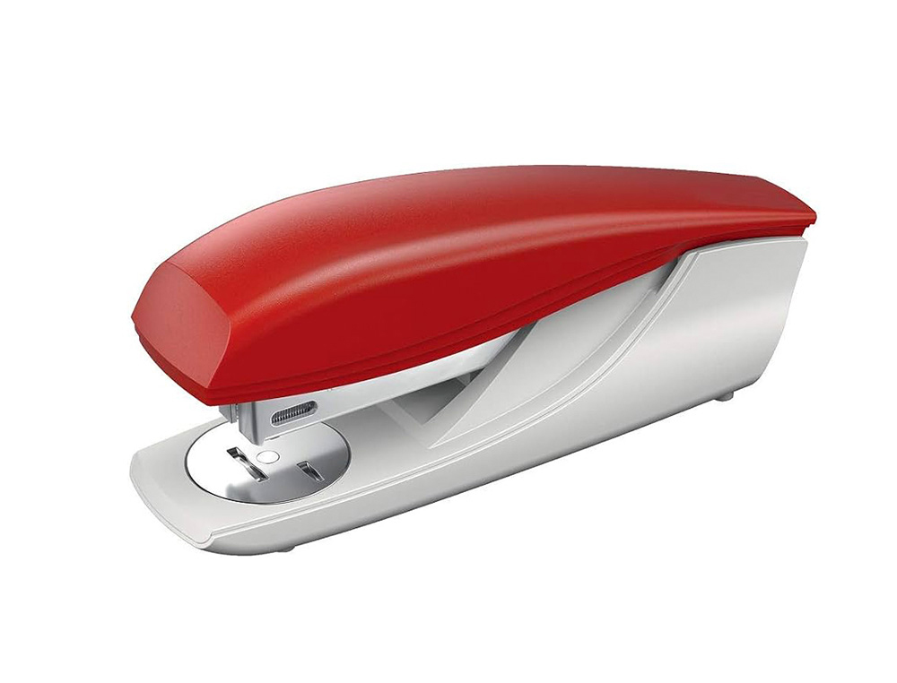 AGRAFADOR PETRUS 235 COR VERMELHO CAPACIDADE 20 FOLHAS USA AGRAFES 22/6 24/6 E 26/6