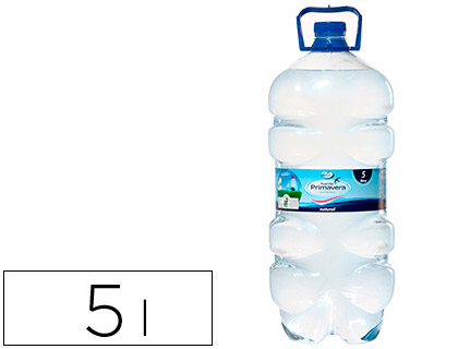 AGUA MINERAL NATURAL FUENTE PRIMAVERA GARRAFA DE 5L