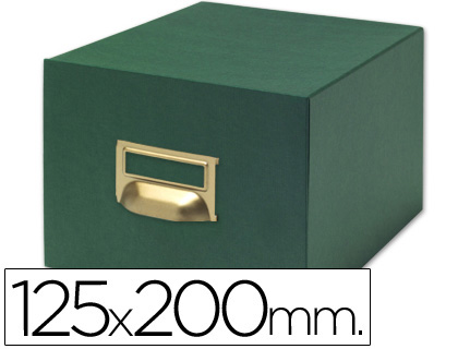 FICHEIRO PARA FICHAS TELA VERDE PARA 1000, 125 X 200 MM