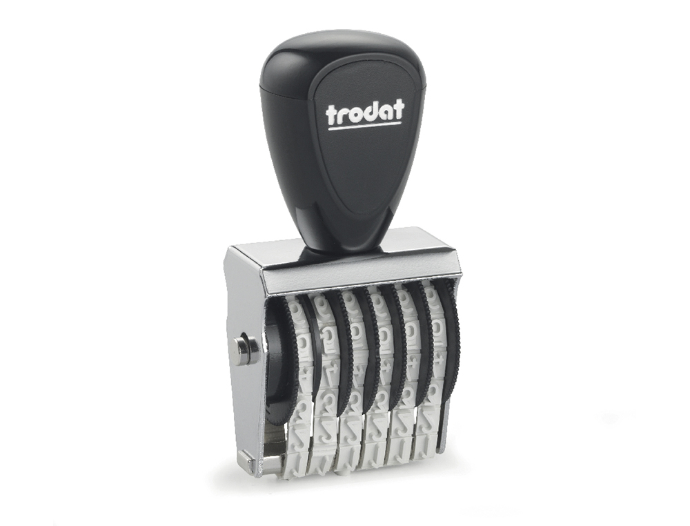 NUMERADOR MANUAL CLASSICO TRODAT, 6 BANDAS - 4 MM.