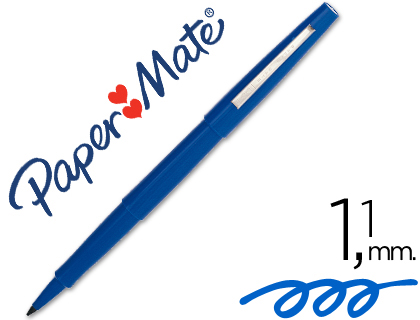 MARCADOR PAPER MATE FLAIR NYLON 3103-1 AZUL