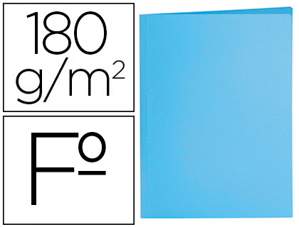 CLASSIFICADORES LIDERPAPEL FOLIO AZUL PASTEL 180G/M2